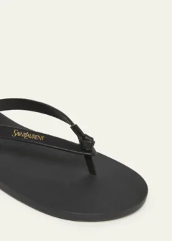 Saint LaurentMen's Leather Thong Sandals