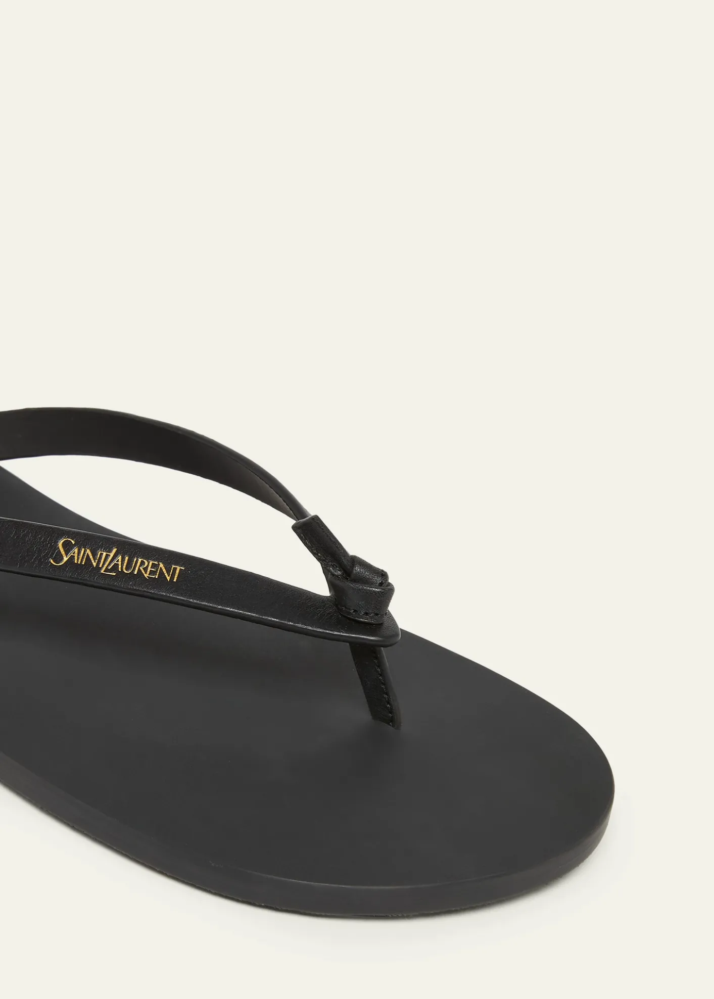 Saint LaurentMen's Leather Thong Sandals