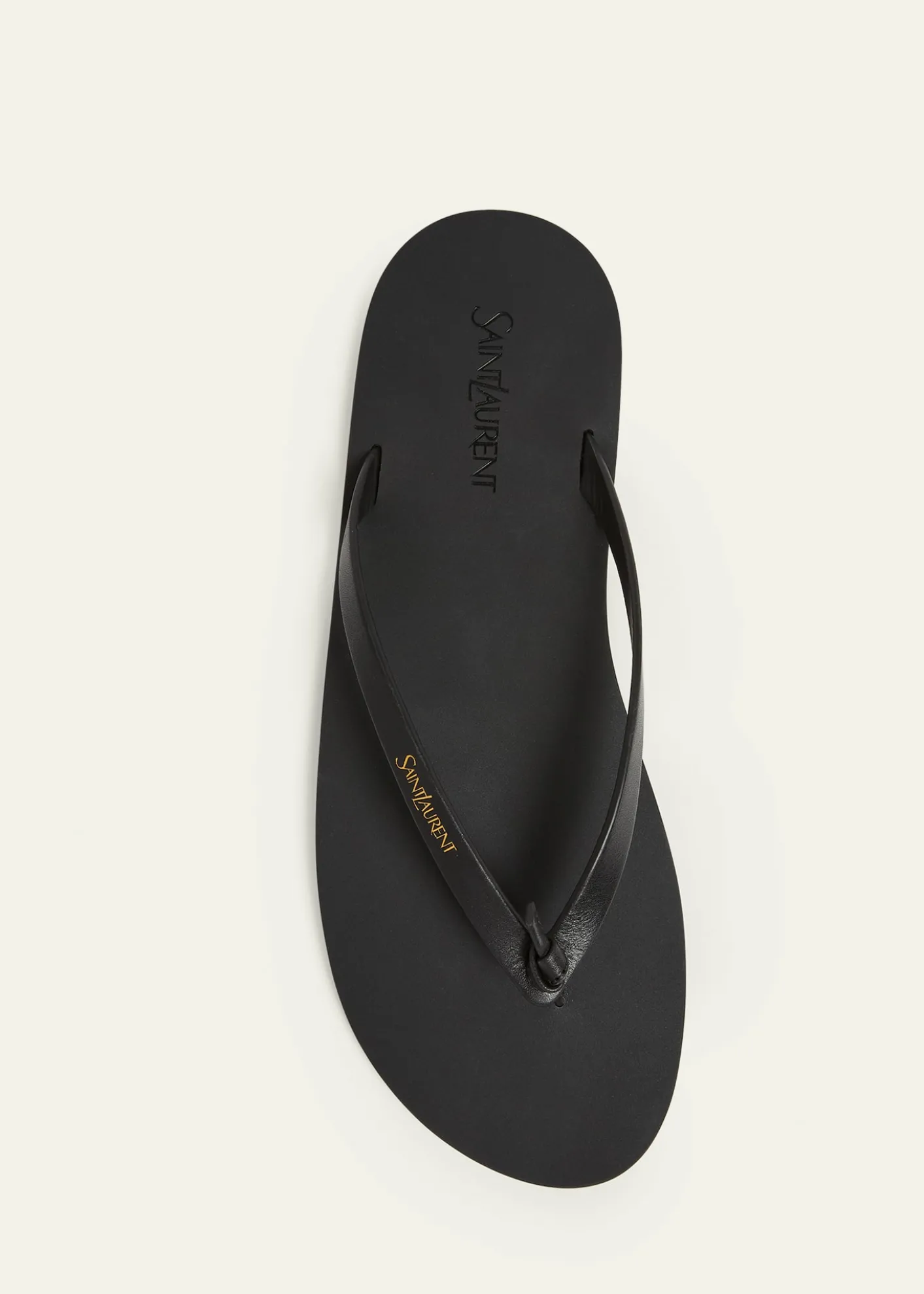 Saint LaurentMen's Leather Thong Sandals