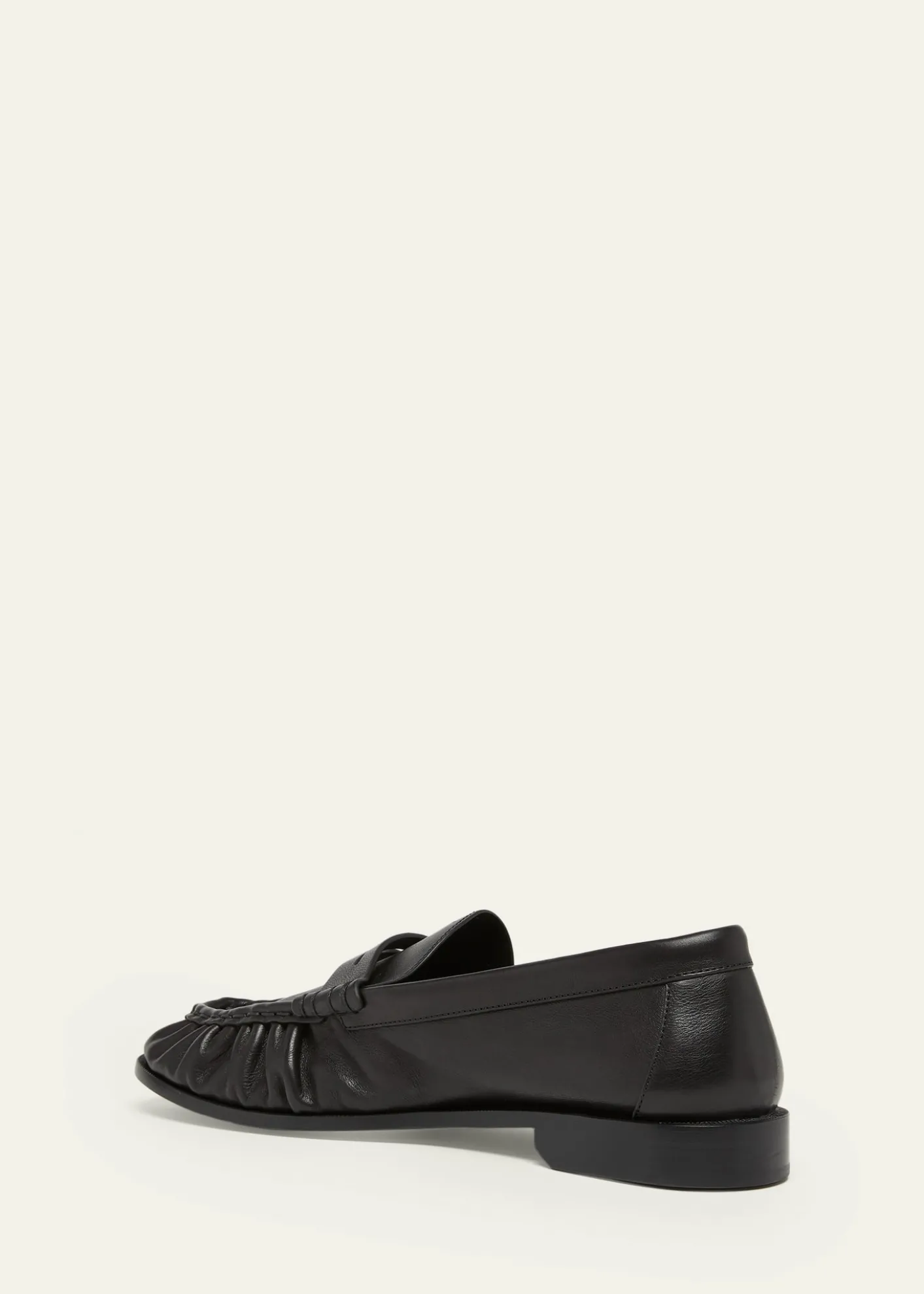 Saint LaurentMen's Le Loafer Creased Leather Mules