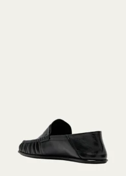 Saint LaurentMen's Le Loafer Leather Penny Loafers