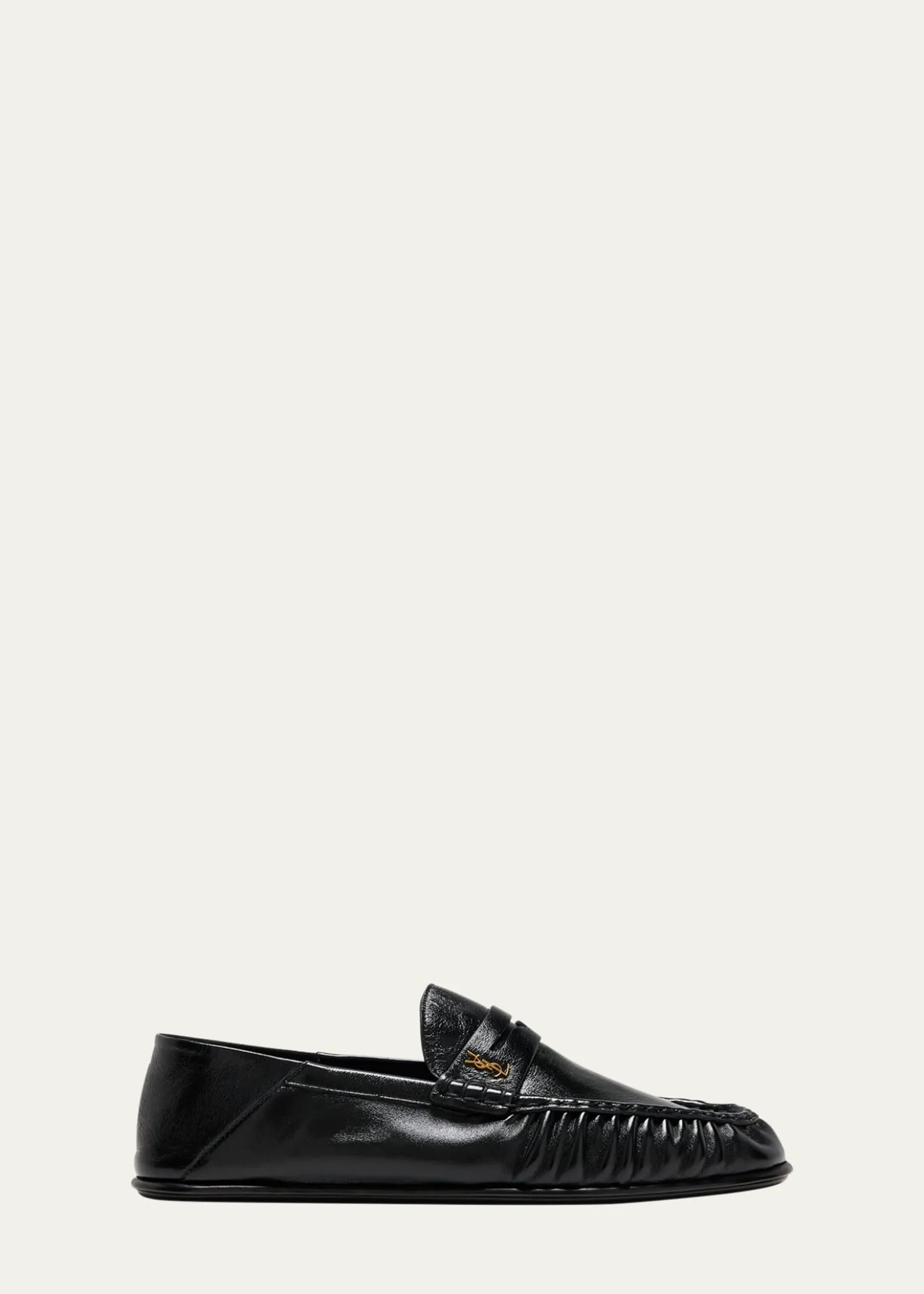 Saint LaurentMen's Le Loafer Leather Penny Loafers
