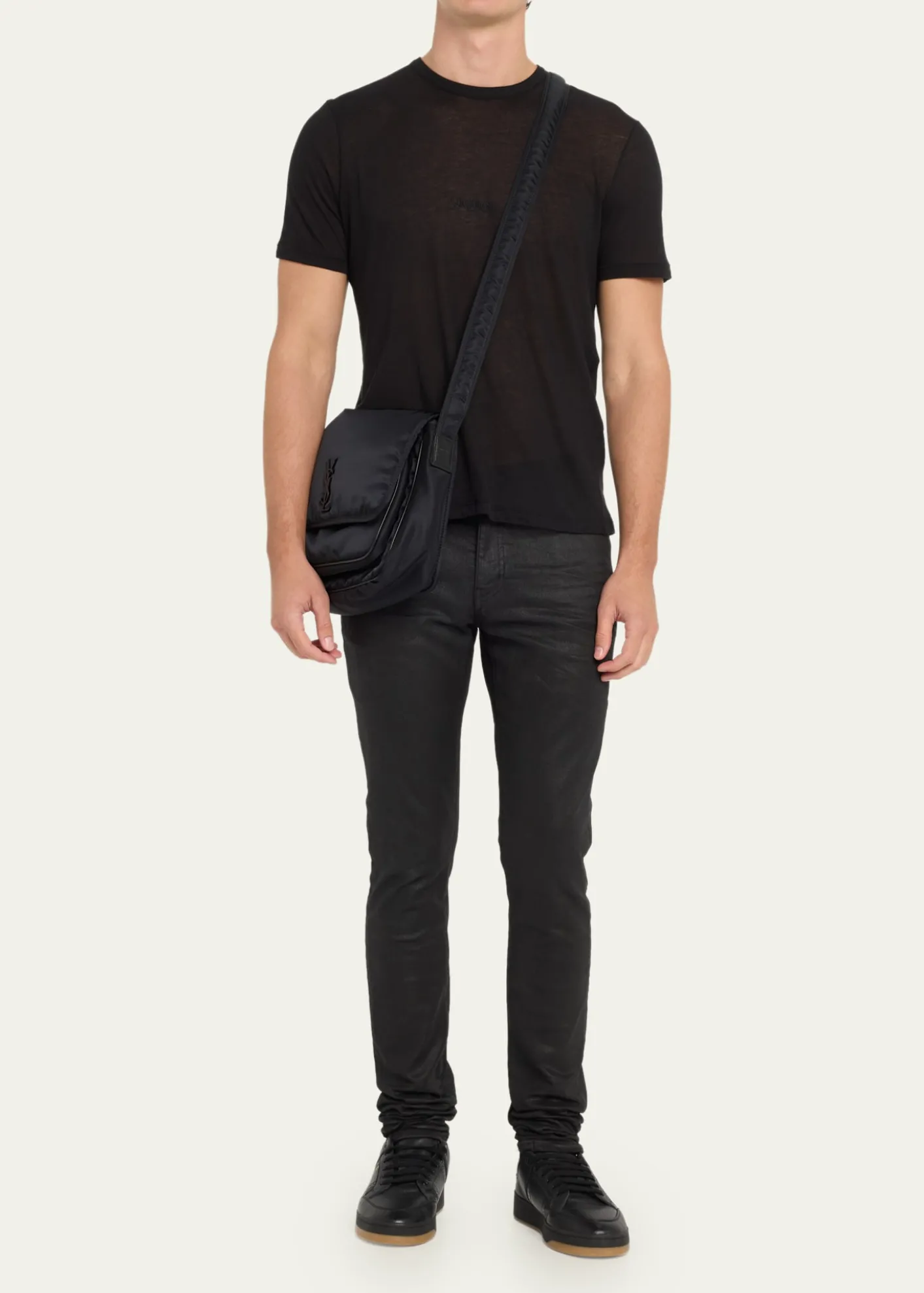 Saint LaurentMen's Niki Nylon Messenger Bag