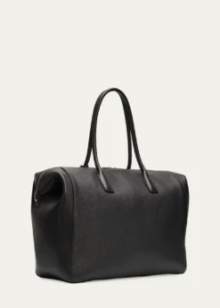 Saint LaurentMen's North/South Doctor Bag in Grainy Leather