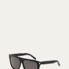 Saint LaurentMen's SL 1 Slim Plastic Sunglasses