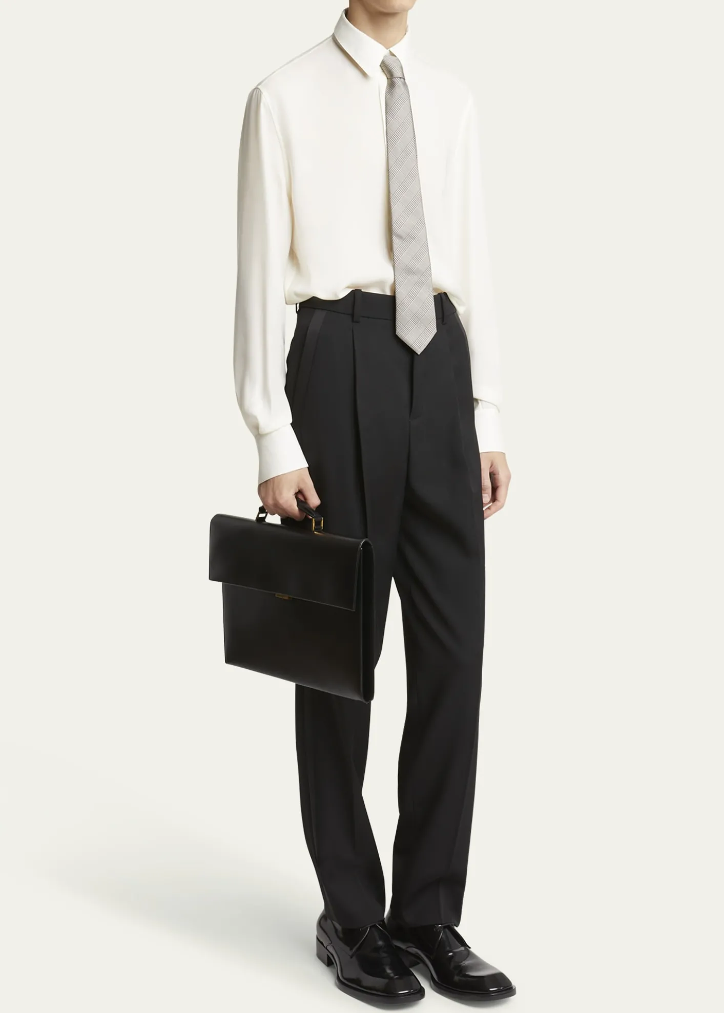 Saint LaurentMen's Smooth Leather Briefcase