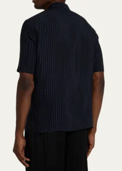 Saint LaurentMen's Tonal Stripe Button-Down Shirt