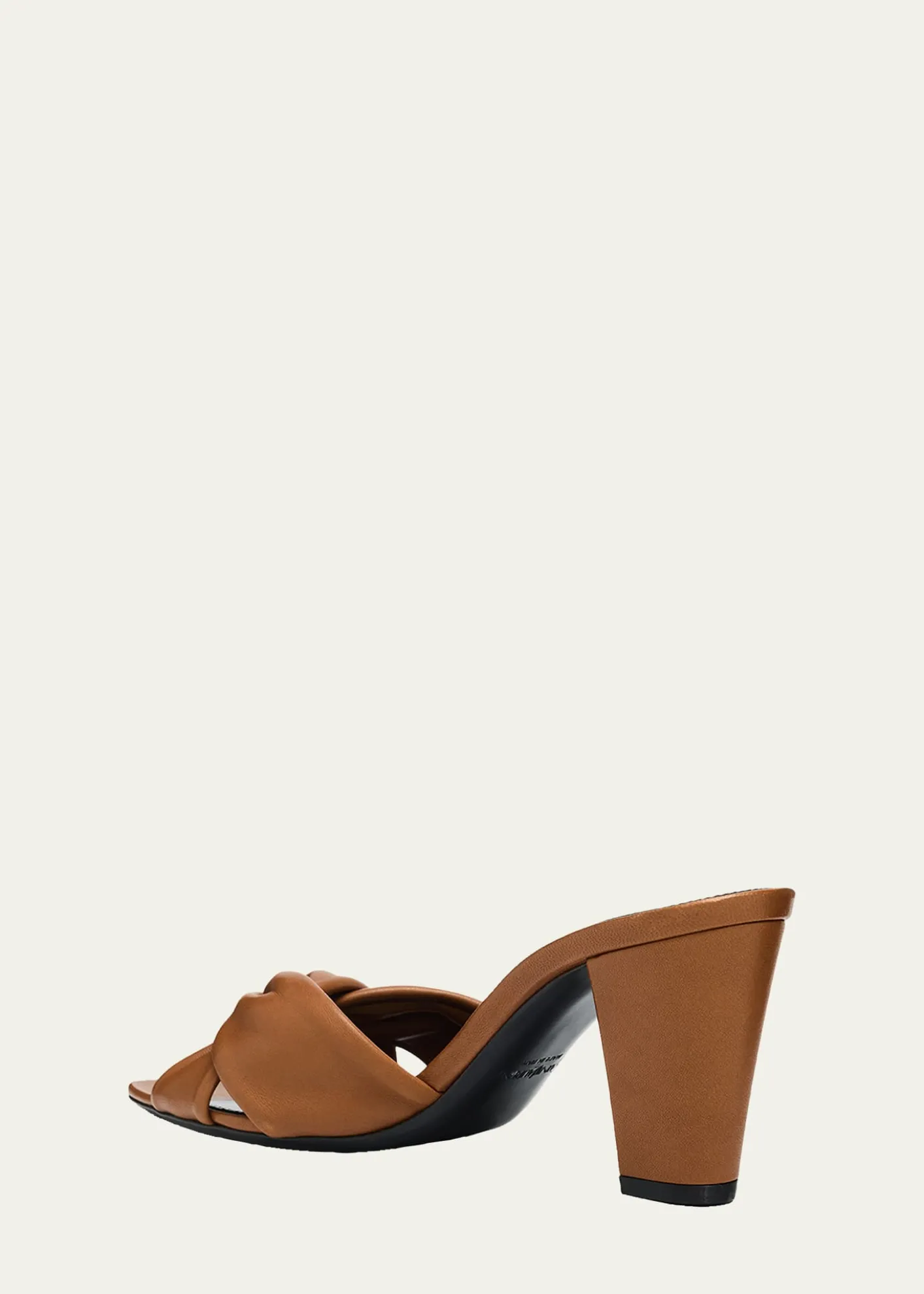 Saint Laurent75mm Franciane Leather Mule Sandals