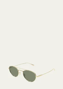 Saint Laurent51mm Metal Aviator Sunglasses