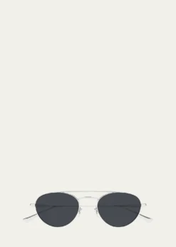 Saint Laurent51mm Metal Aviator Sunglasses