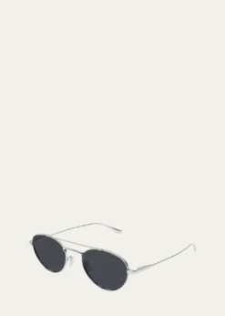 Saint Laurent51mm Metal Aviator Sunglasses