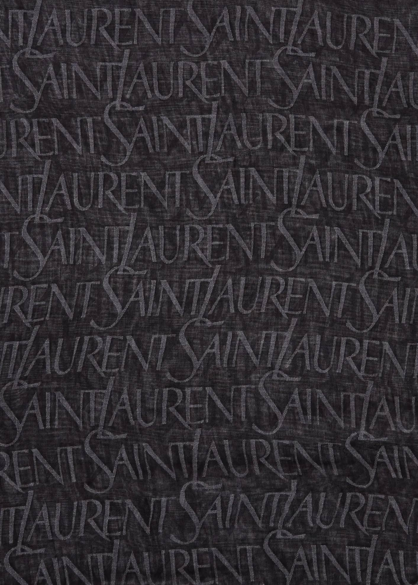 Saint LaurentMonogram Sheer Scarf