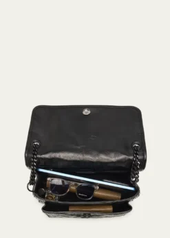 Saint LaurentNiki Medium Flap YSL Shoulder Bag in Crinkled Leather