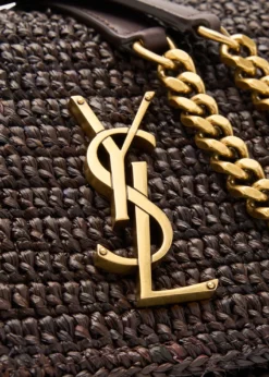 Saint LaurentNiki Medium YSL Raffia Shoulder Bag