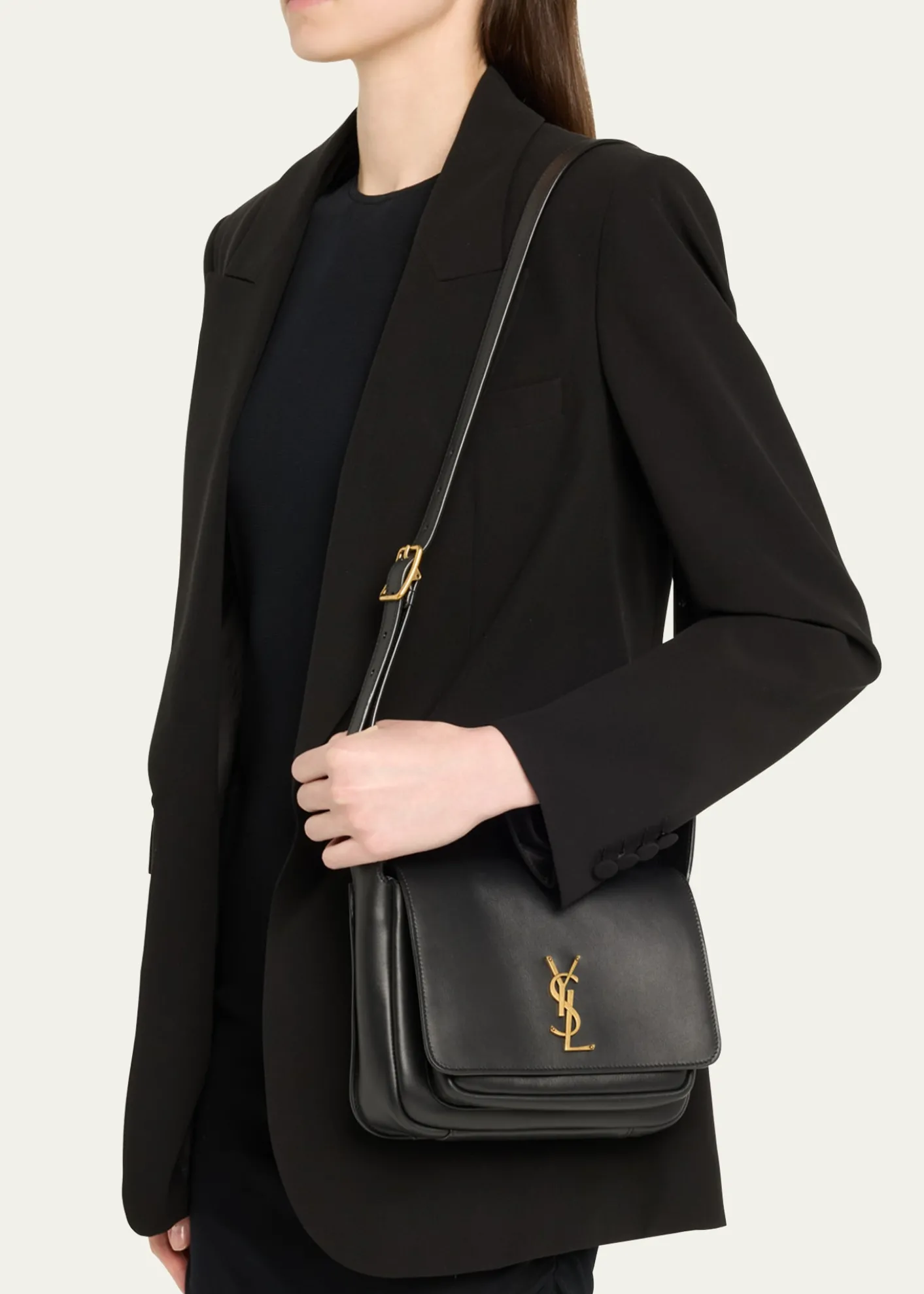 Saint LaurentNiki YSL Flap Crossbody Bag in Calfskin
