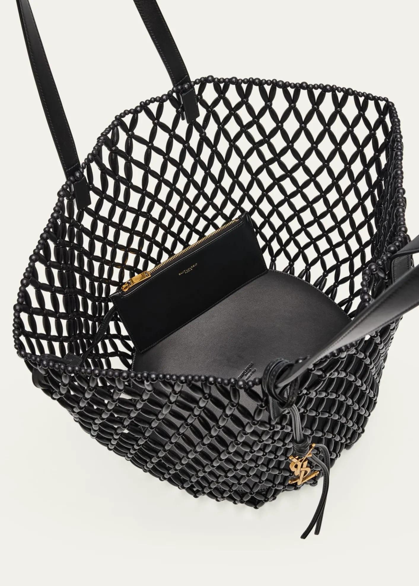 Saint LaurentPanier Medium Beaded Tote Bag