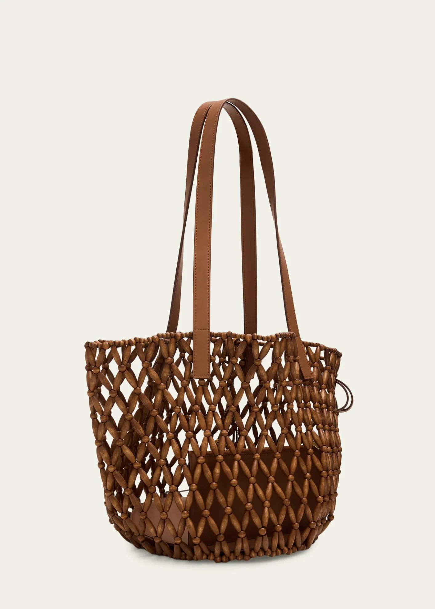 Saint LaurentPanier Small Open-Work Bead Shoulder Bag