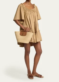 Saint LaurentPanier Tote Bag in Raffia