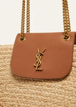 Saint LaurentPanier Tote Bag in Raffia