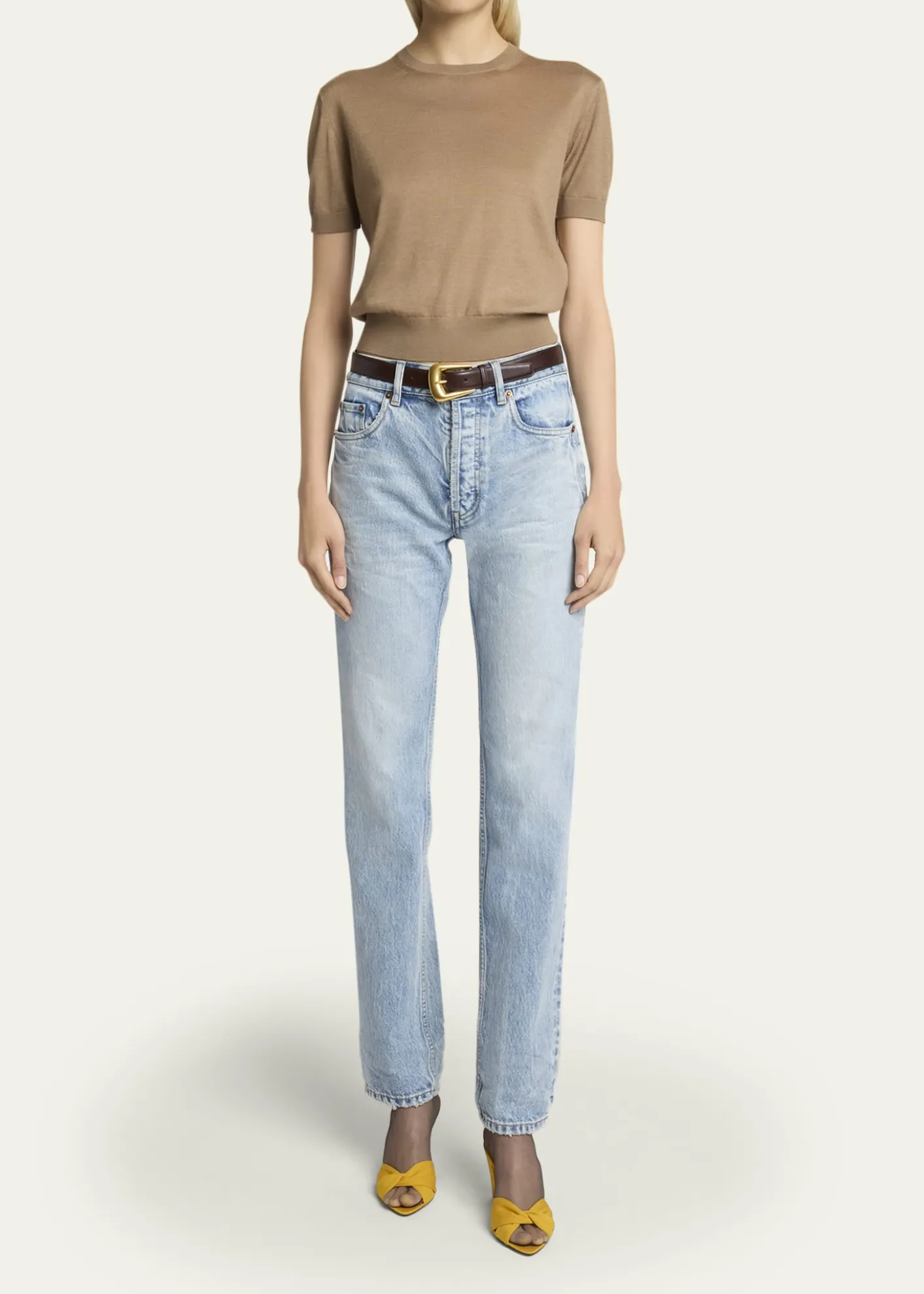 Saint LaurentRelaxed Slim-Leg Ankle Jeans