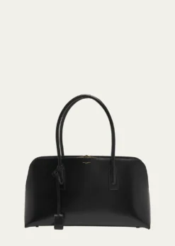 Saint LaurentSac de Jour Large Bowling Shoulder Bag in Leather