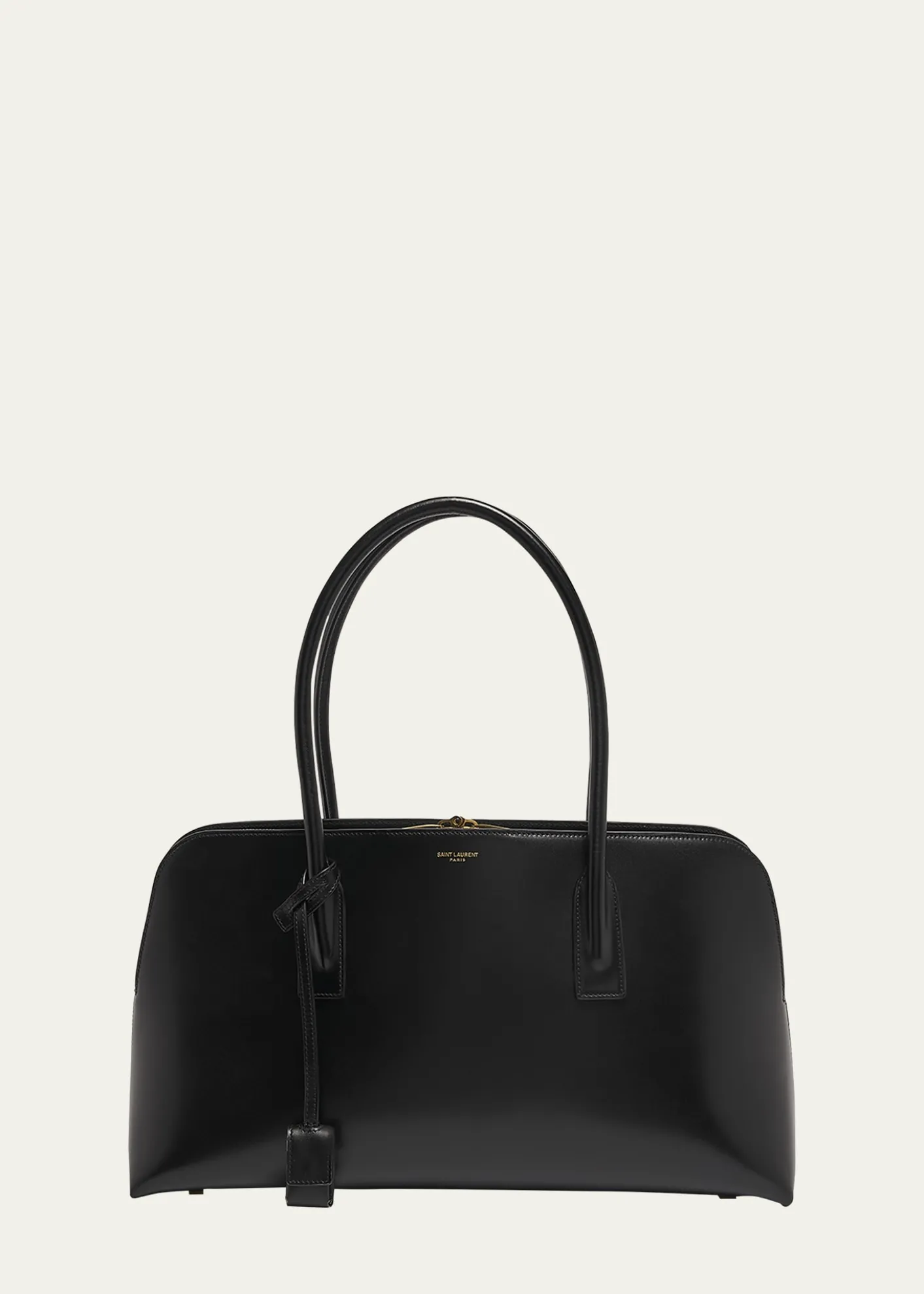 Saint LaurentSac de Jour Large Bowling Shoulder Bag in Leather