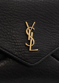Saint LaurentSmall YSL Grain Leather Pouch Bag