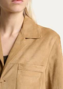 Saint LaurentSuede Pajama Shirt Jacket