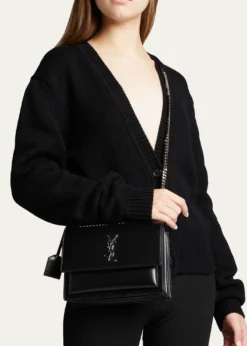 Saint LaurentSunset Medium YSL Shoulder Bag in Smooth Leather