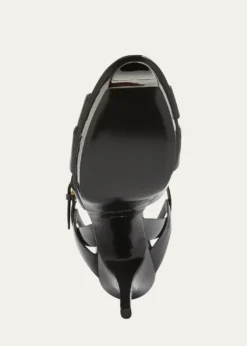 Saint LaurentTribute Patent T-Strap Platform Sandals