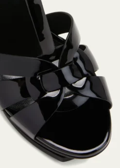 Saint LaurentTribute Patent T-Strap Platform Sandals