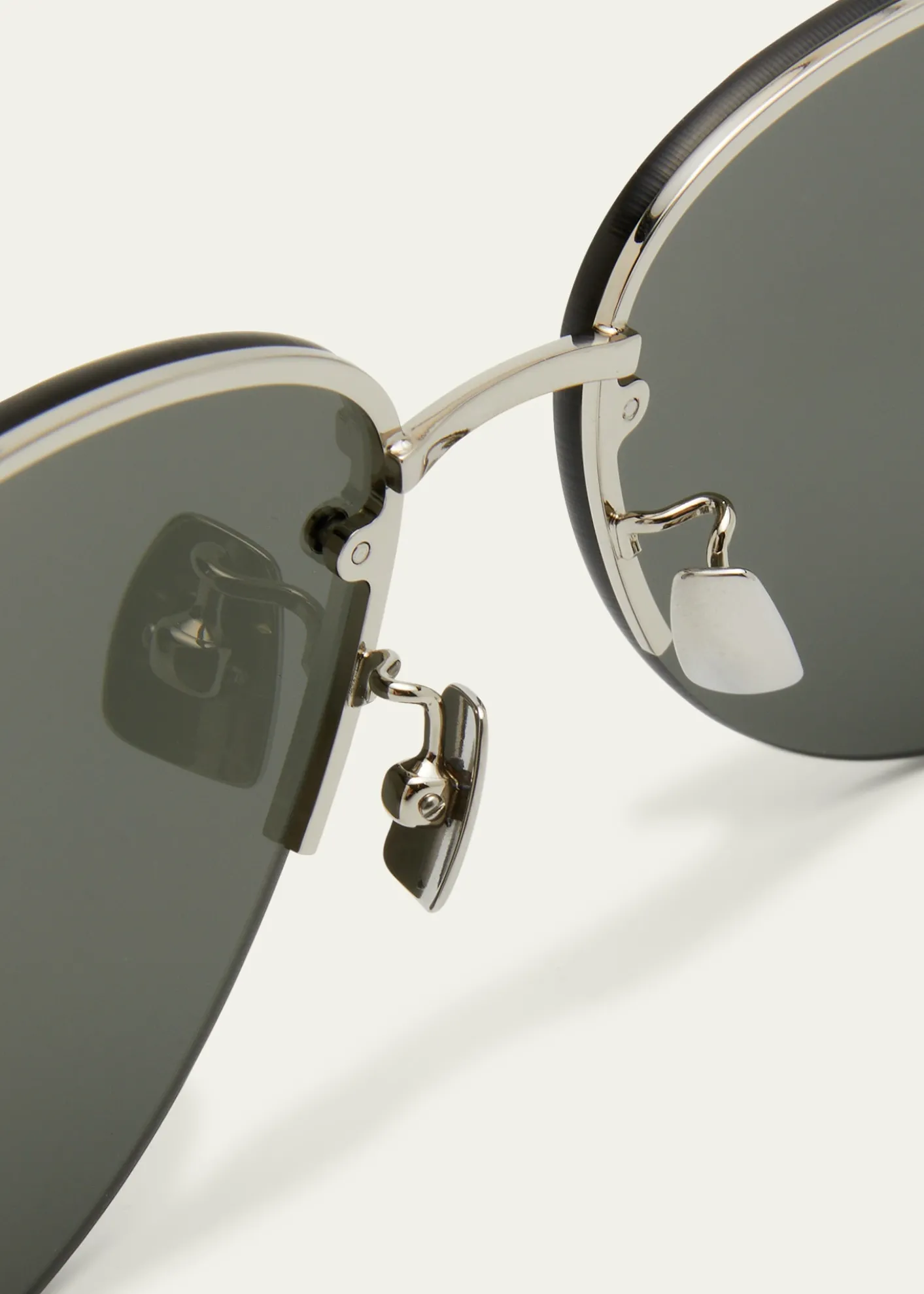 Saint LaurentUnisex Mask Mirrored Shield Metal Sunglasses