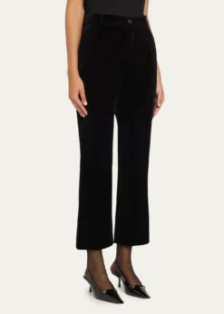 Saint LaurentVelvet Flare Trousers