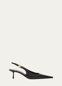 Saint LaurentVendome Leather Slingback Pumps