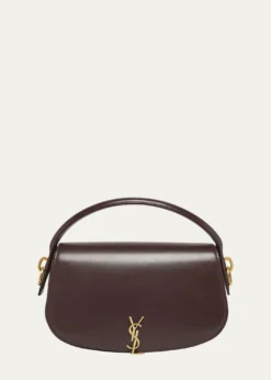 Saint LaurentVoltaire YSL Flap Top-Handle Bag in Leather