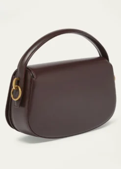 Saint LaurentVoltaire YSL Flap Top-Handle Bag in Leather