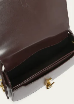 Saint LaurentVoltaire YSL Flap Top-Handle Bag in Leather