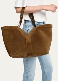 Saint LaurentY Medium Tote Bag in Suede