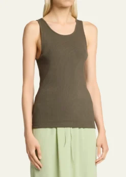 Saint LaurentYSL Embroidered Tank Top