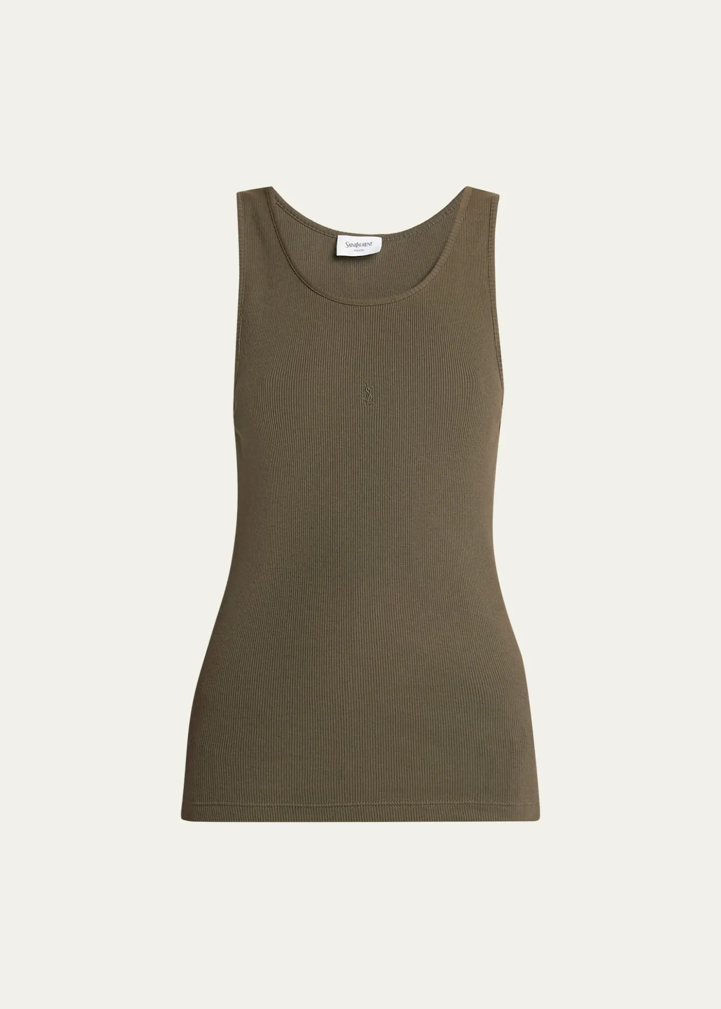 Saint LaurentYSL Embroidered Tank Top
