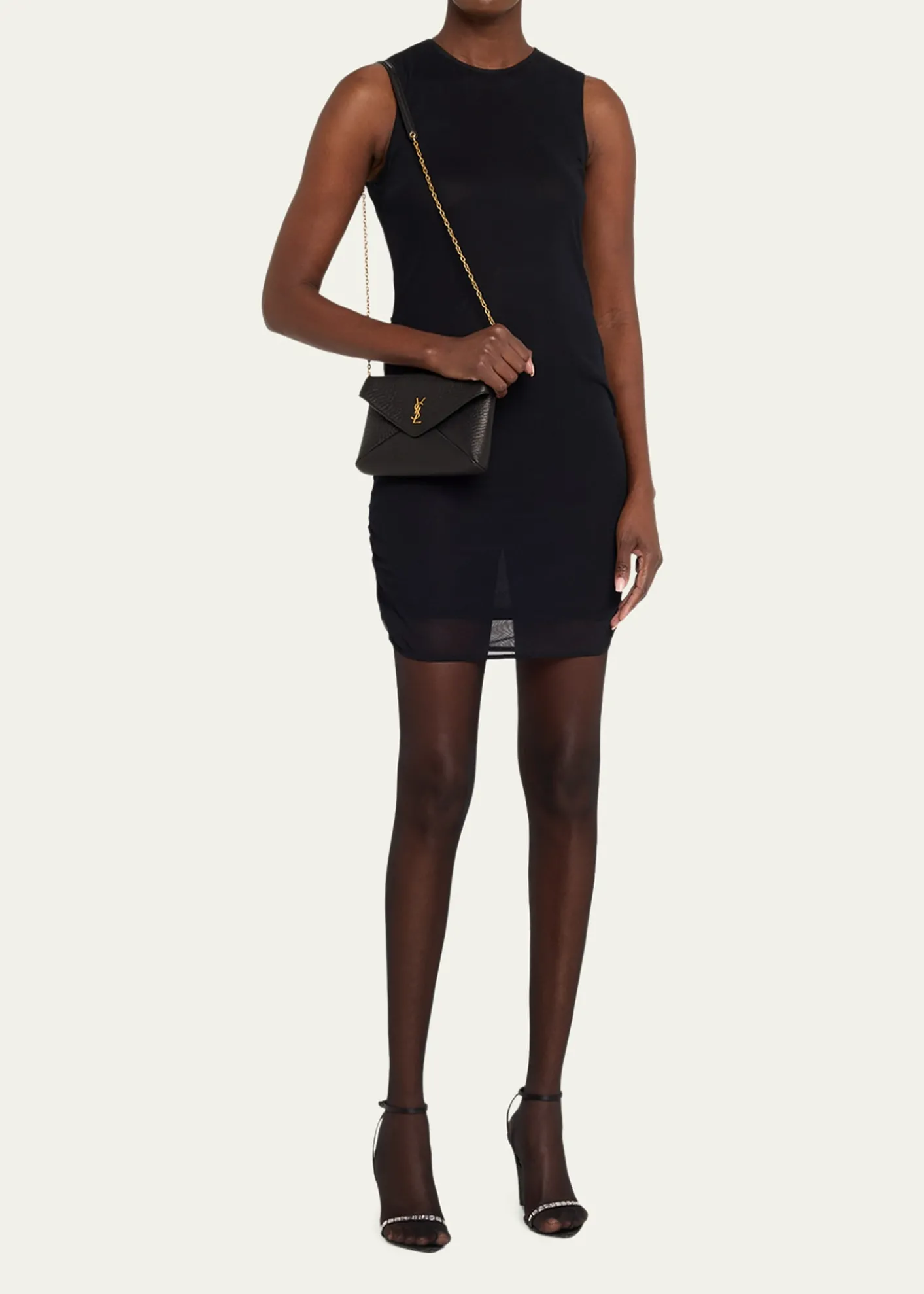 Saint LaurentYSL Envelope Bag on Chain in Lambskin Leather