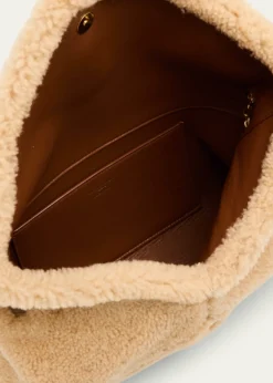 Saint LaurentYSL Envelope Flap Shoulder Bag in Shearling