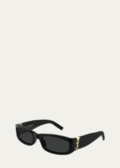 Saint LaurentYSL 55mm Acetate Rectangular Sunglasses