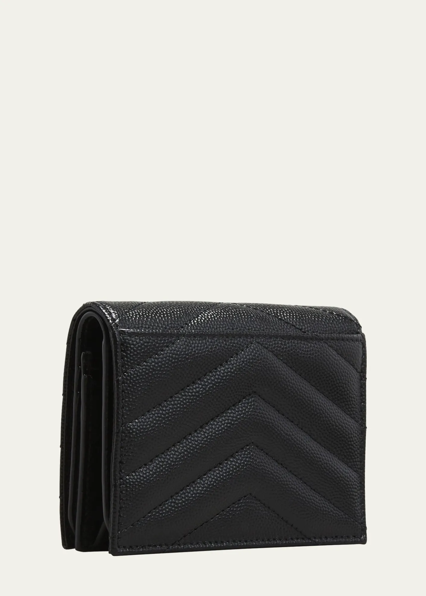Saint LaurentYSL Monogram Grain de Poudre Flap Card Case