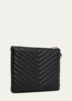 Saint LaurentYSL Monogram Small Pouch in Smooth Leather
