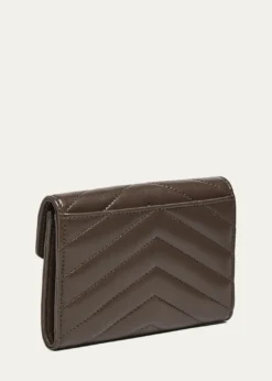 Saint LaurentYSL Monogram Small Flap Wallet in Smooth Leather