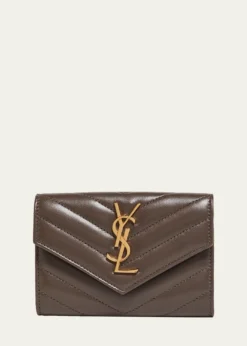 Saint LaurentYSL Monogram Small Flap Wallet in Smooth Leather