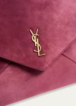 Saint LaurentYSL XXL Suede Envelope Pouch Clutch Bag