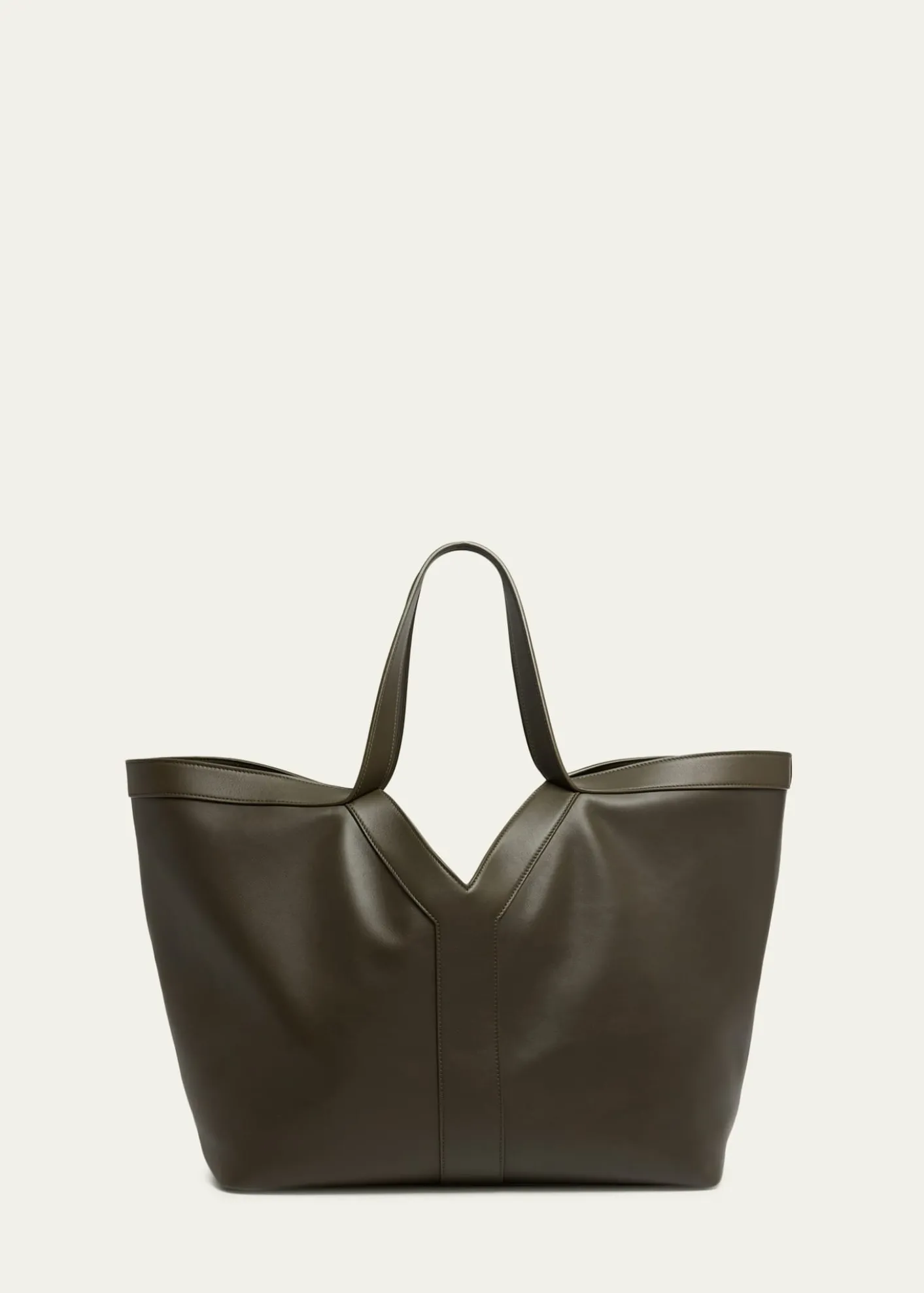 Saint LaurentY Stitch Tote Bag in Calfskin Leather