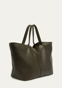 Saint LaurentY Stitch Tote Bag in Calfskin Leather